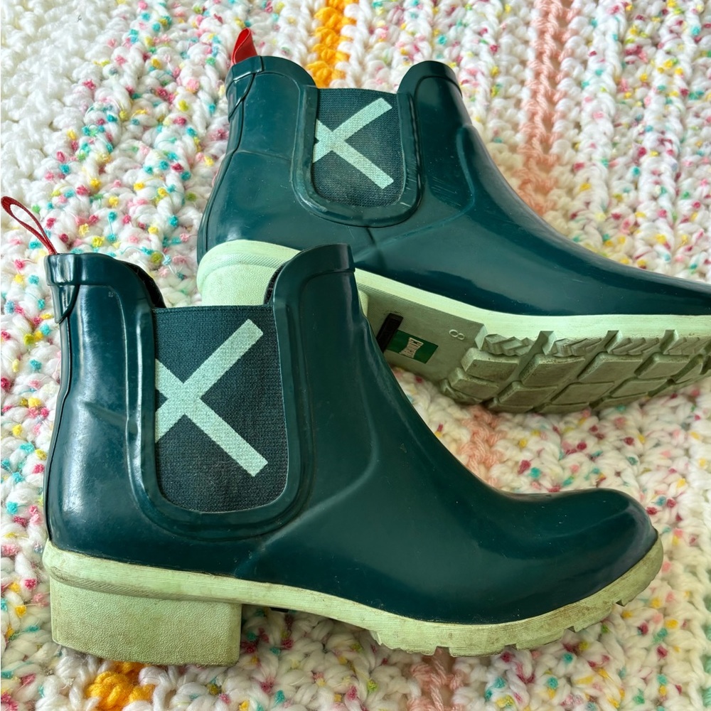 Cougar - Women’s Low Rubber Heeled Water Resistant Rain Boot - Size 8